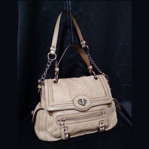 Coach Exotic Embossed Leather Sydney Shoulder Bag